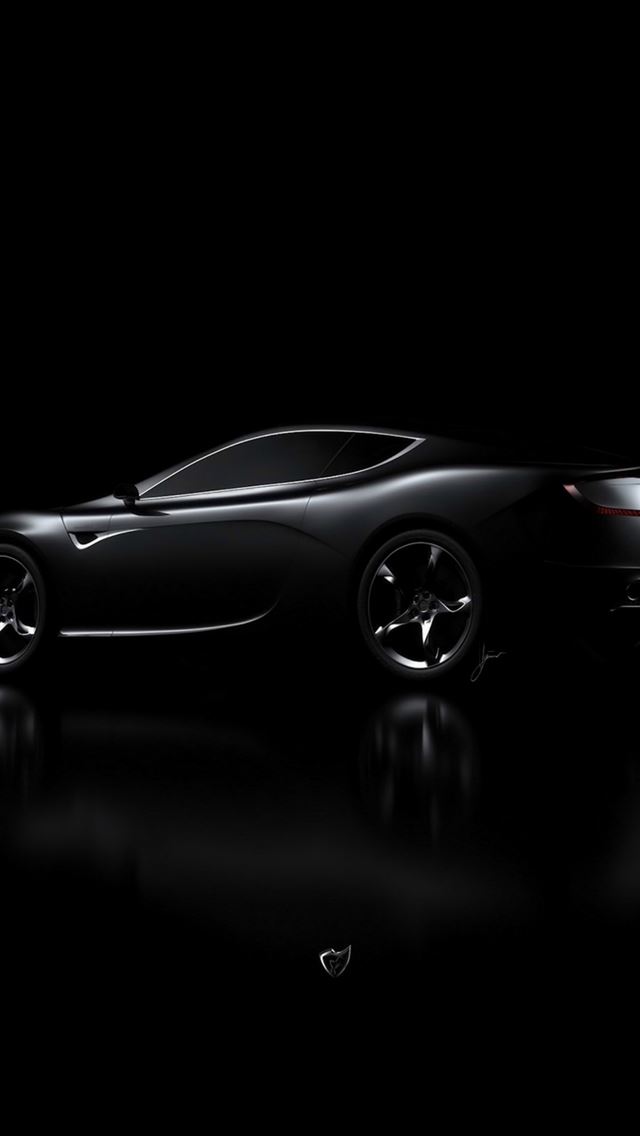 640x1136 Aston Martin Black Car Dark - aston martin iPhone Wallpaper